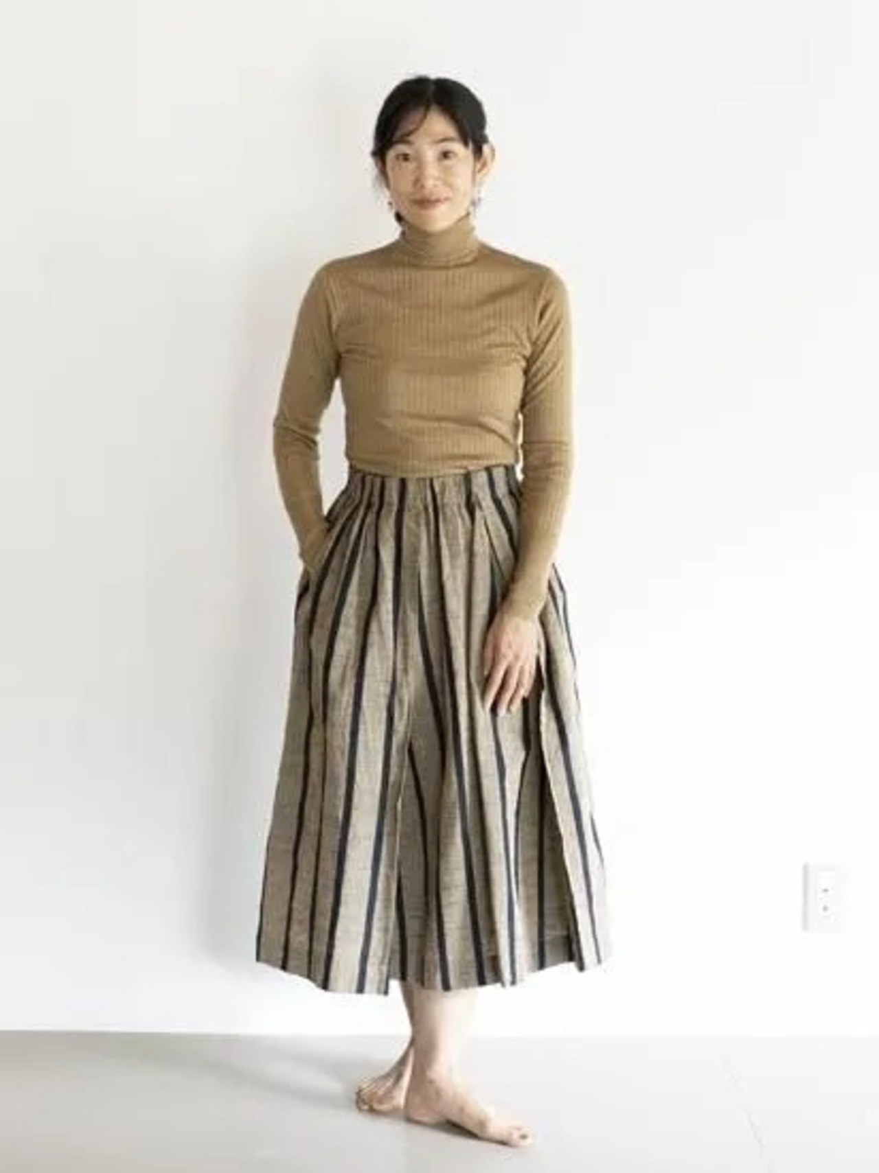 ヤンマ産業 会津木綿 三角スカート