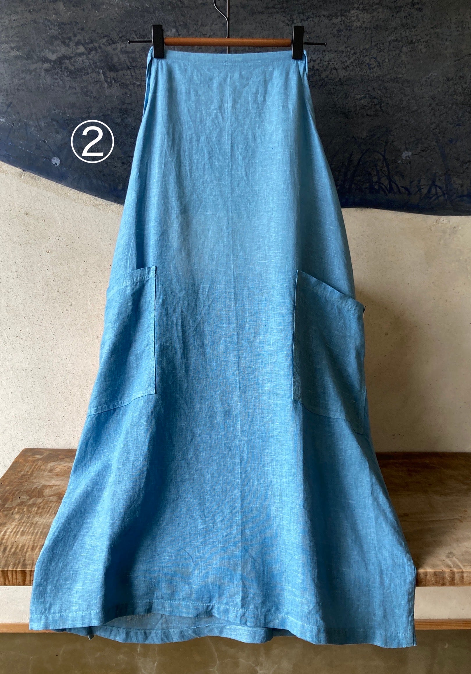 藍染 リネンエプロン | 藍染工房ちずぶるー / Japanese Indigo Blue
