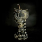 BLACK銅器 黒骸骨キャンドル candle【A】