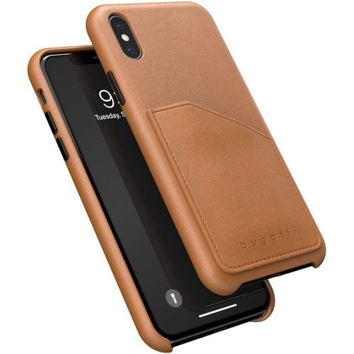 新品》 bugatti iPhone X/XS ケース 本革 牛革 最高級 フルグレイン 