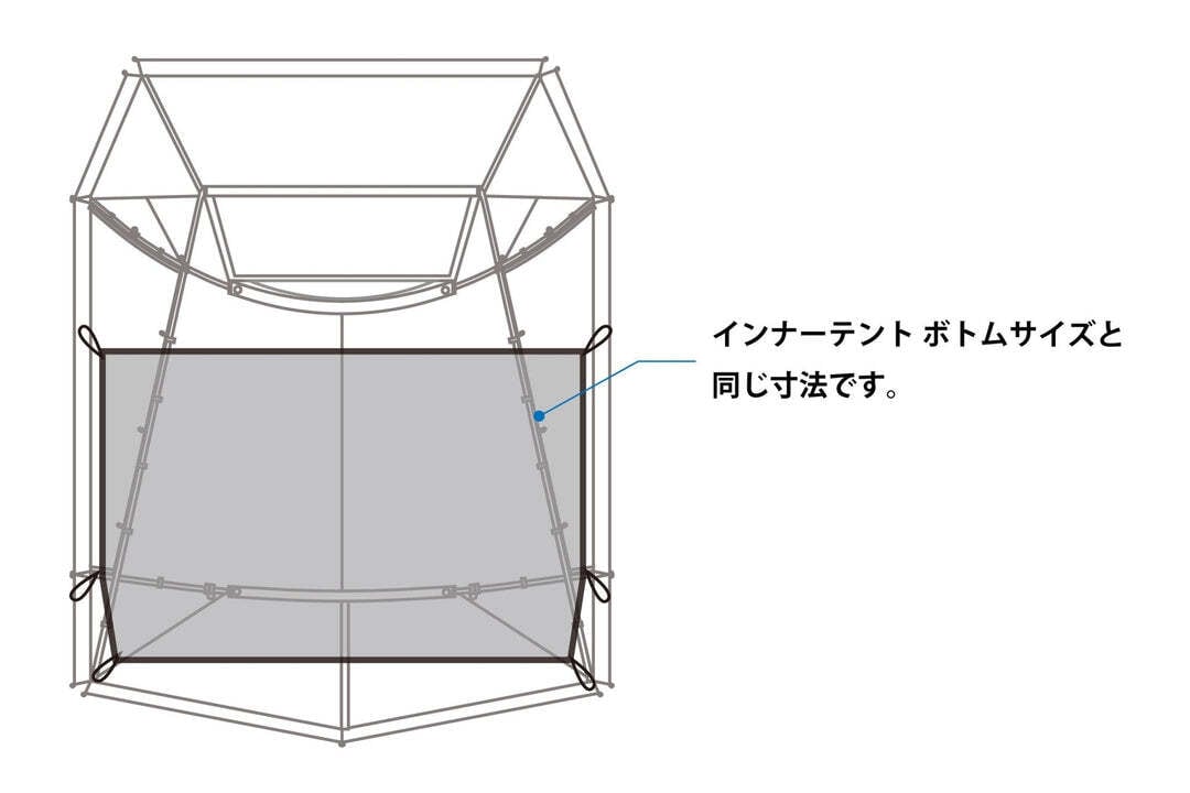 tokyo crafts テンビ　インナーテント　グランドシート　コードユニット TOKYO CRAFTS テンビ グランドシート | OLIVE OUTDOOR EQUIPMENT
