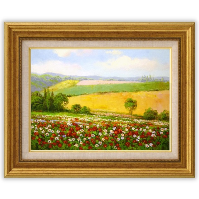 エマ 「春の花畑」F6