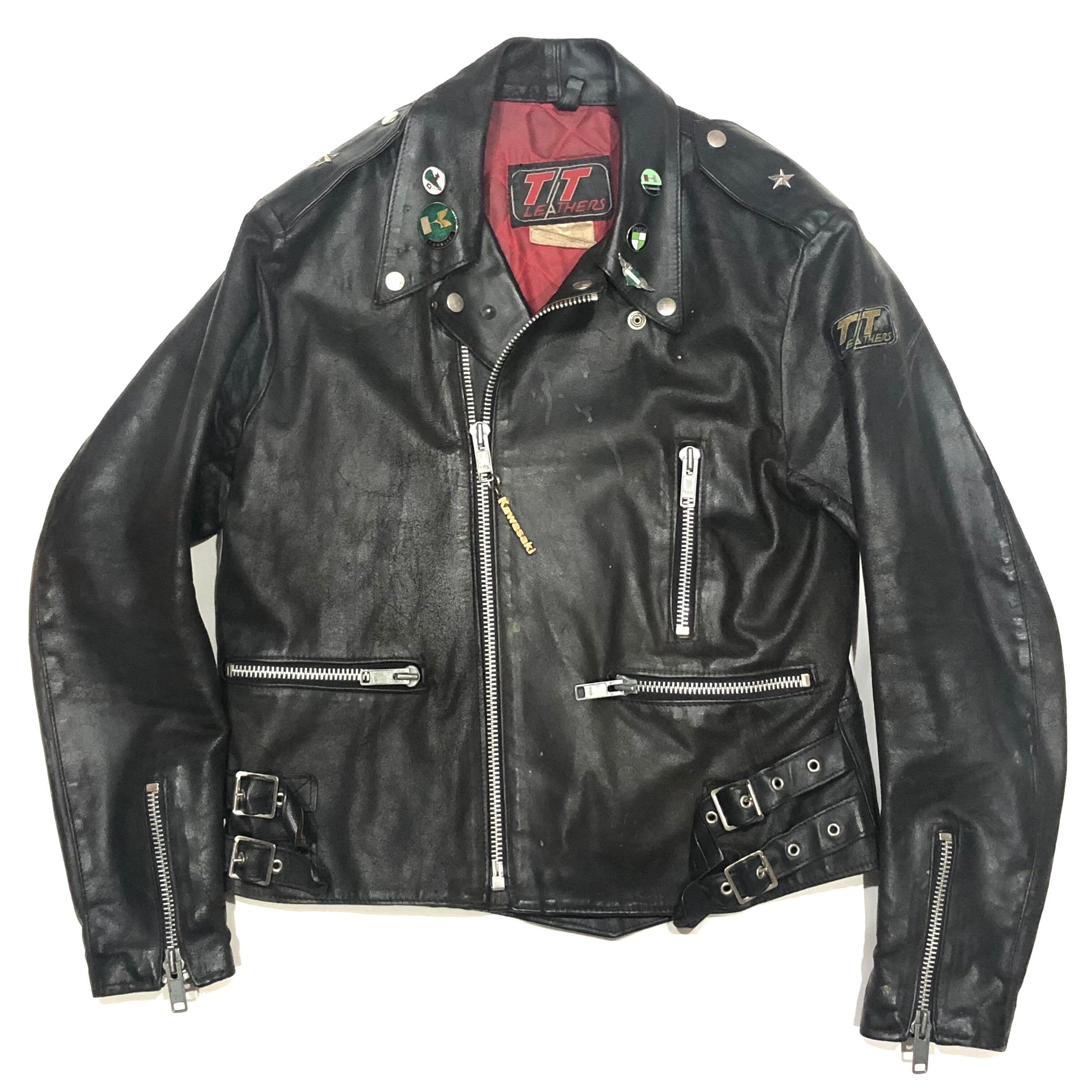 VINTAGE TT Leathers Jacket（ヴィンテージ TTレザー ライダース 