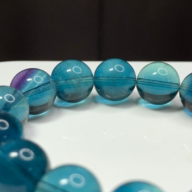 no2 美しい色合い✩ブルーグラデーションフローライトブレスレット