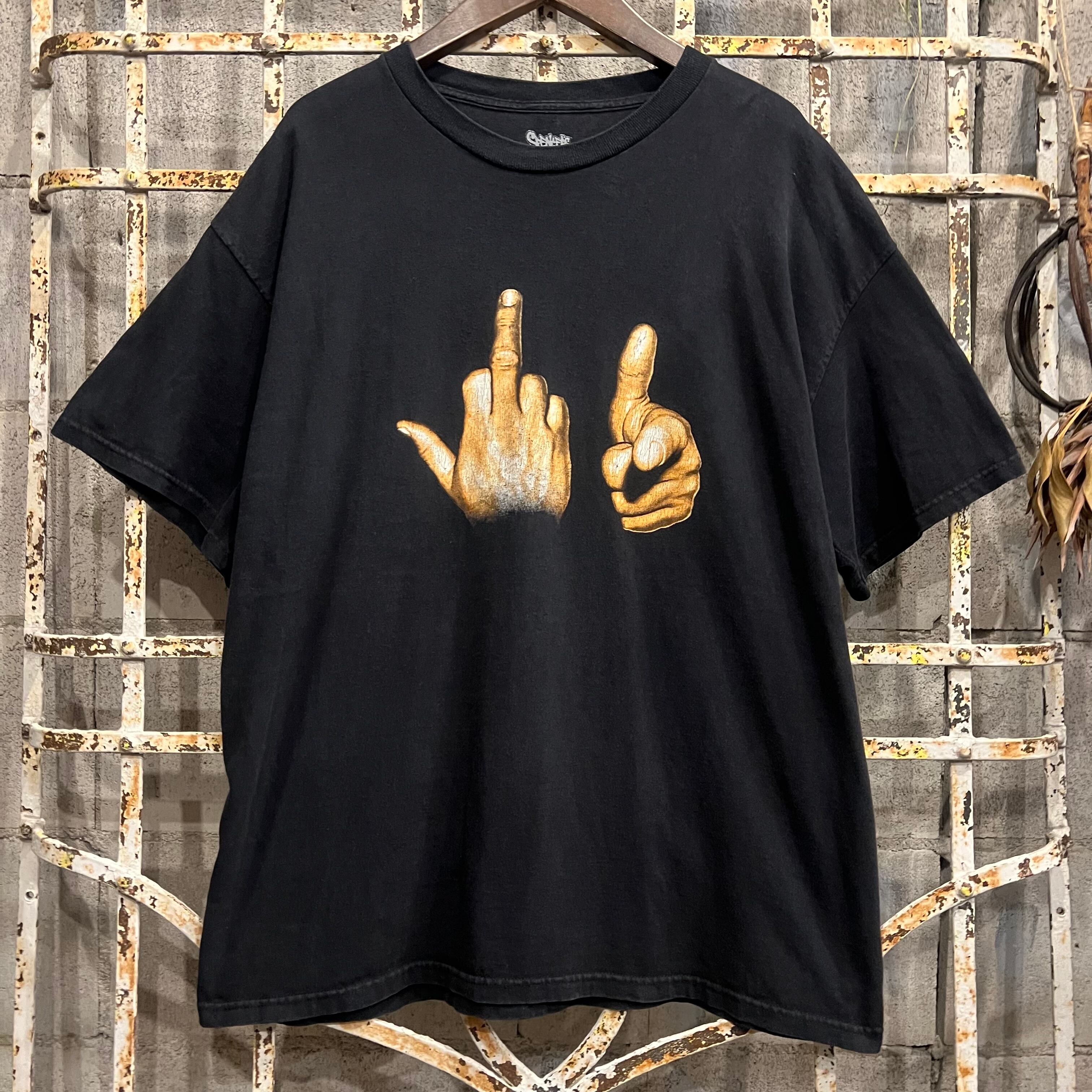 00s Y2K FUCK YOU FINGER TEE ASAP ROCKY着用 marz.jp