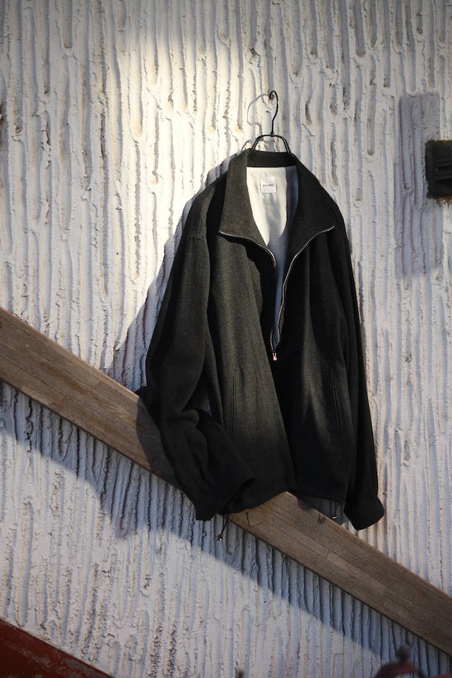 BISOWN / ALASHAN CASHMERE ZIP UP BLOUSON (Charcoal Gray)