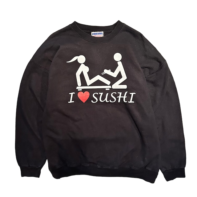 I ♡ SUSHI HANES SWEAT 【DW850】