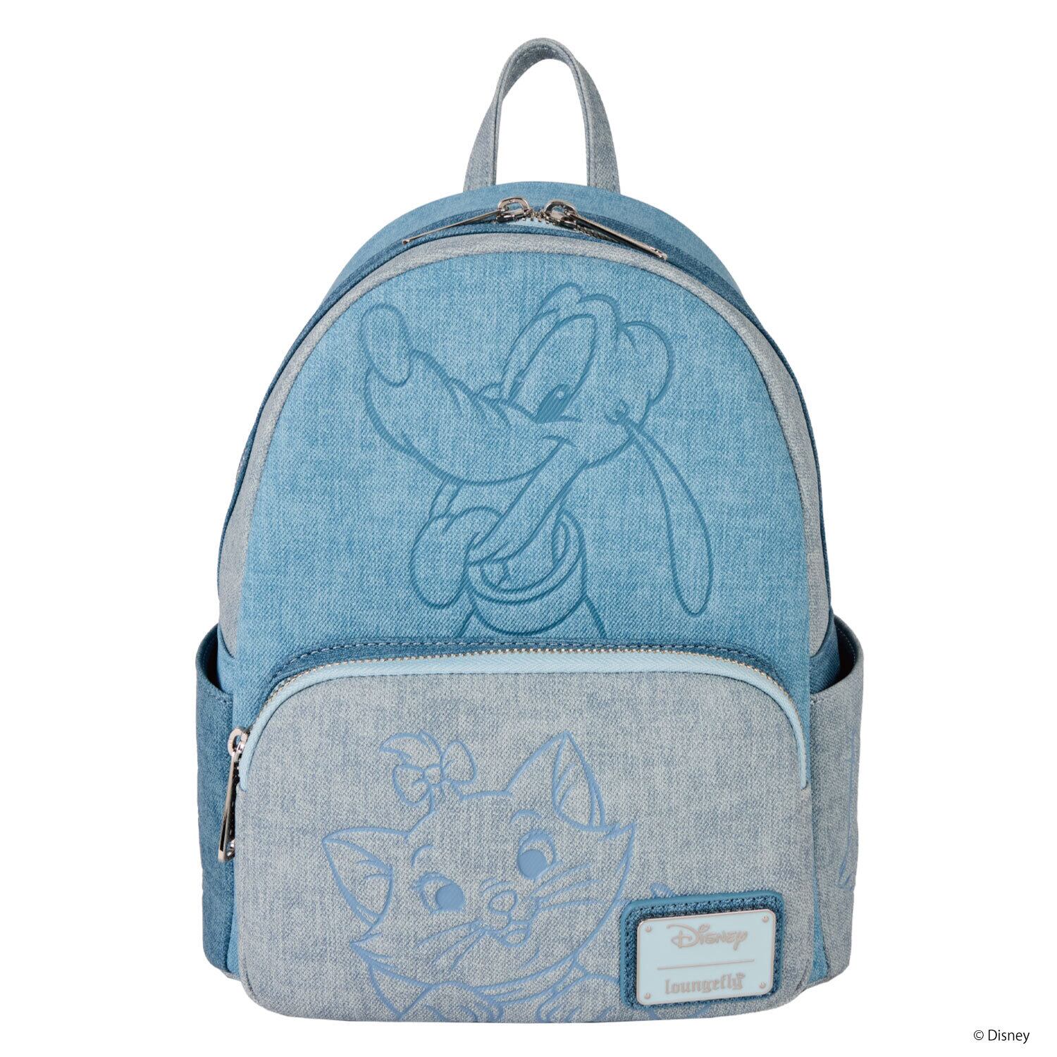 LF DISNEY DOGS & CATS FAUX DENIM MINI BACKPACK_WDBK4023