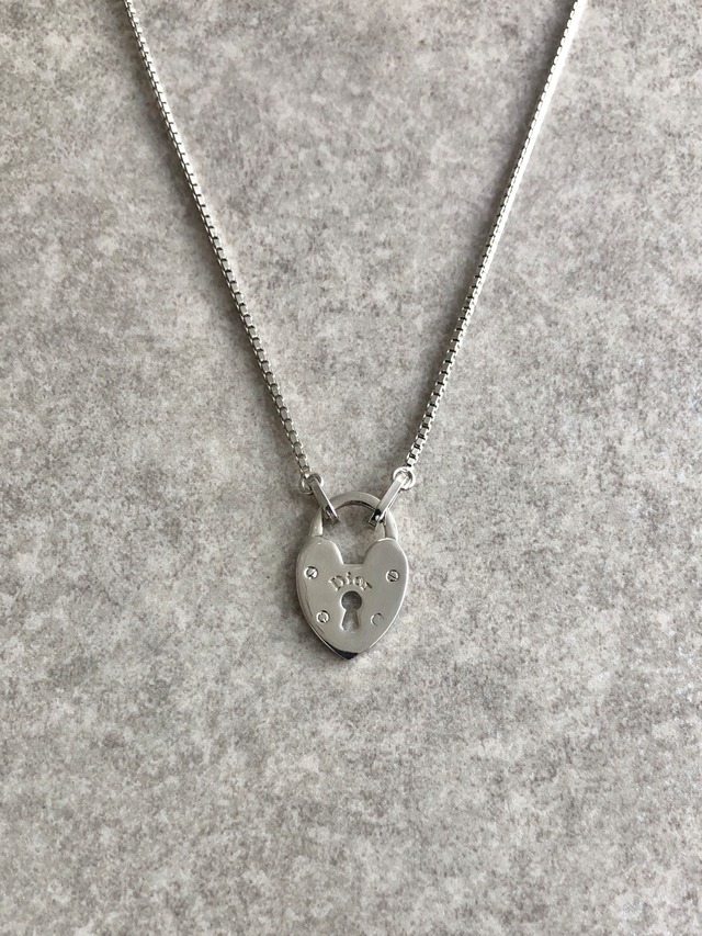 Christian Dior クリスチャン ディオール ネックレス シルバー ハート カデナ vintage ヴィンテージ オールド xfgtgr