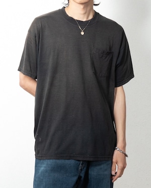good faded T-shirt / COLOR:BLACK