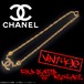 ヴィンテージシャネル：ラインストーン入りGP製ココマークネックレス／Vintage Chanel Gold-Plated “CC” Neckless