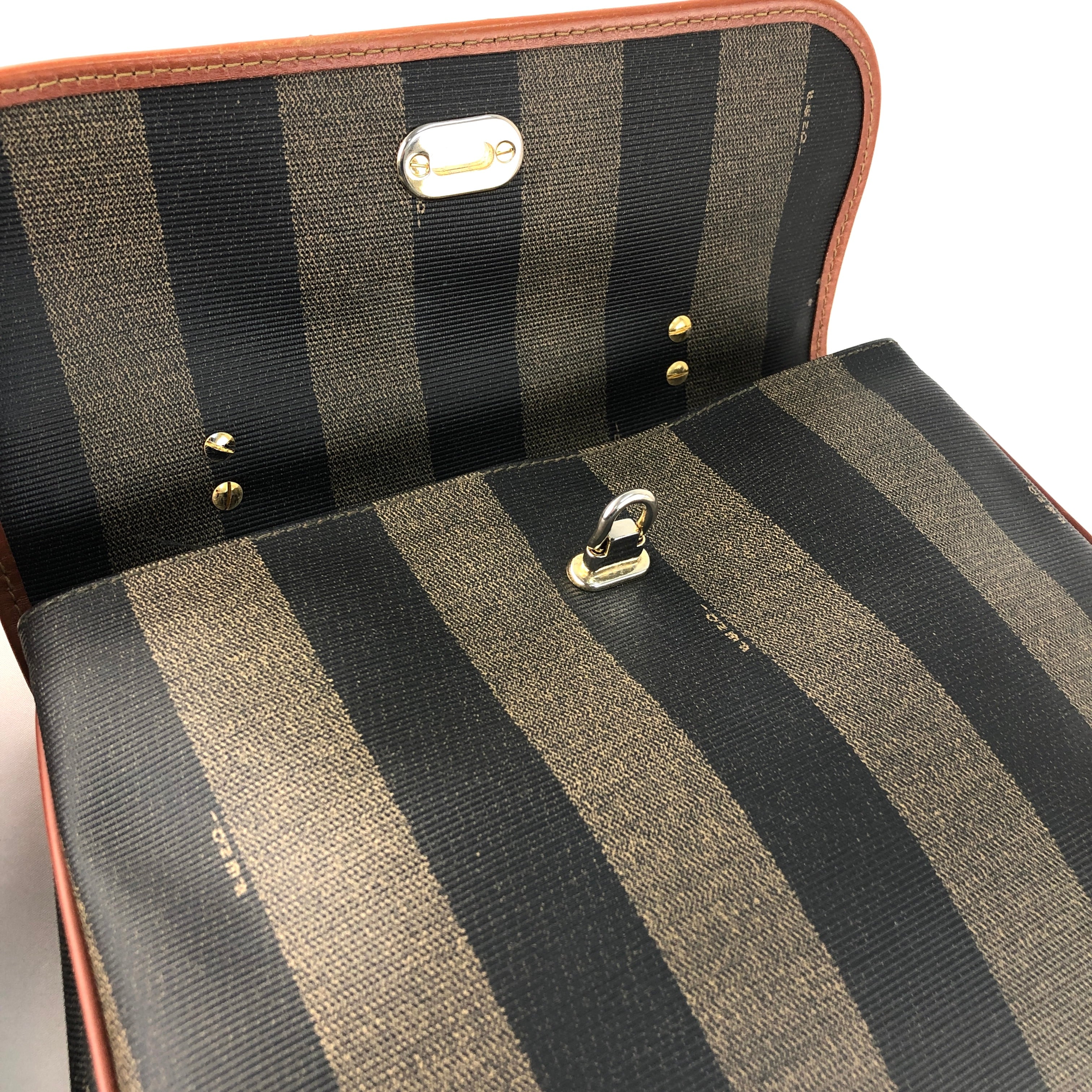 FENDI フェンディ ペカン柄 フロントロック ケリー 2WAY ショルダー