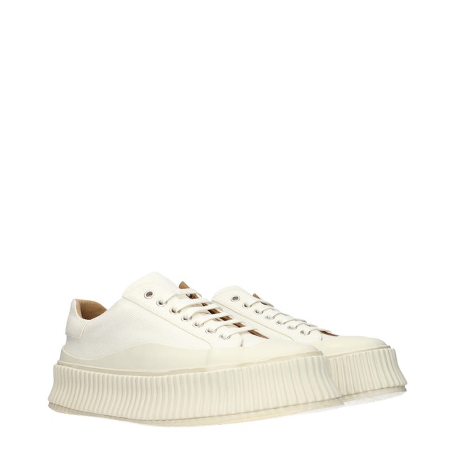【新品】JIL SANDER ジルサンダー メンズ スニーカー ファブリック ホワイト WS0018P2965107