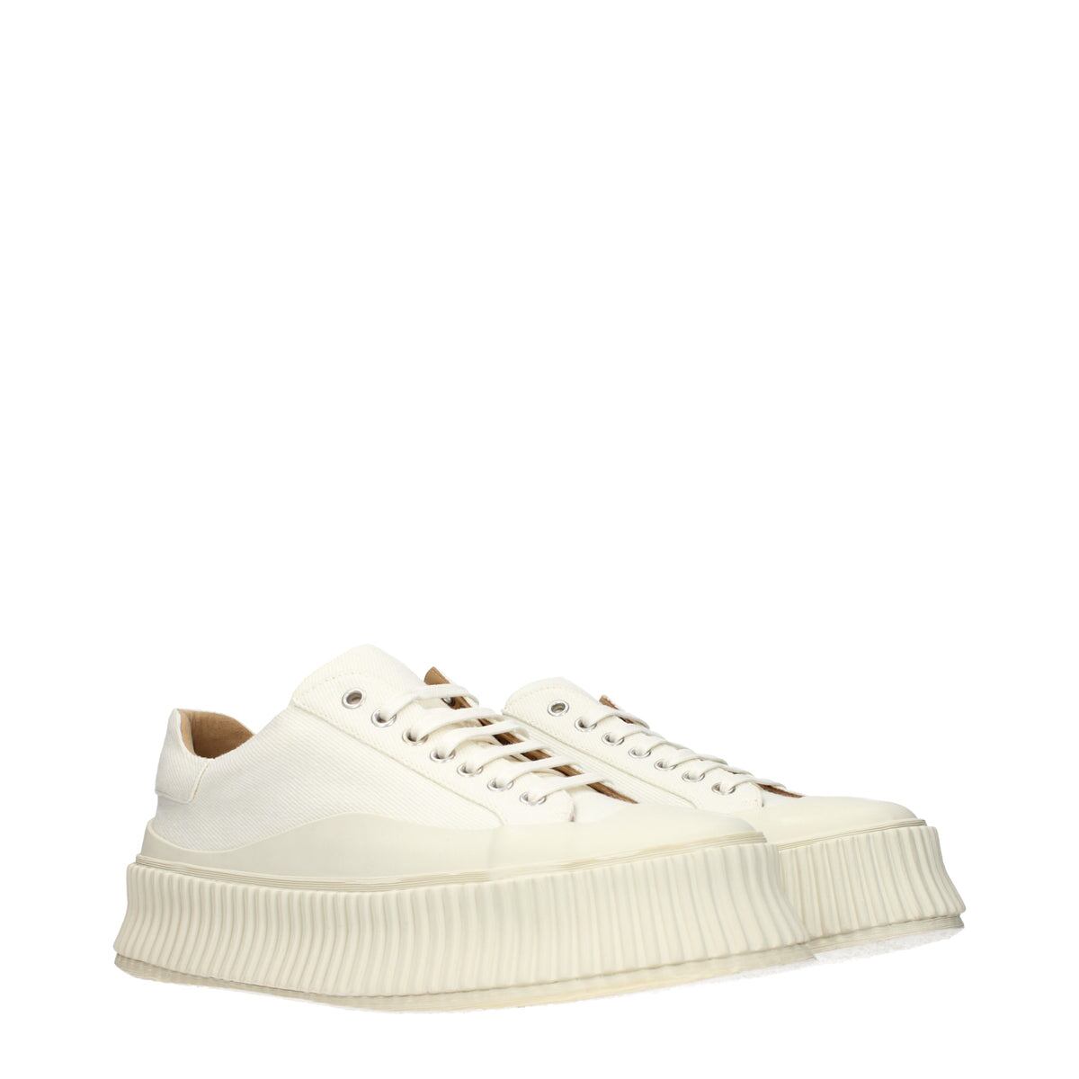 【新品】JIL SANDER ジルサンダー メンズ スニーカー ファブリック ホワイト WS0018P2965107