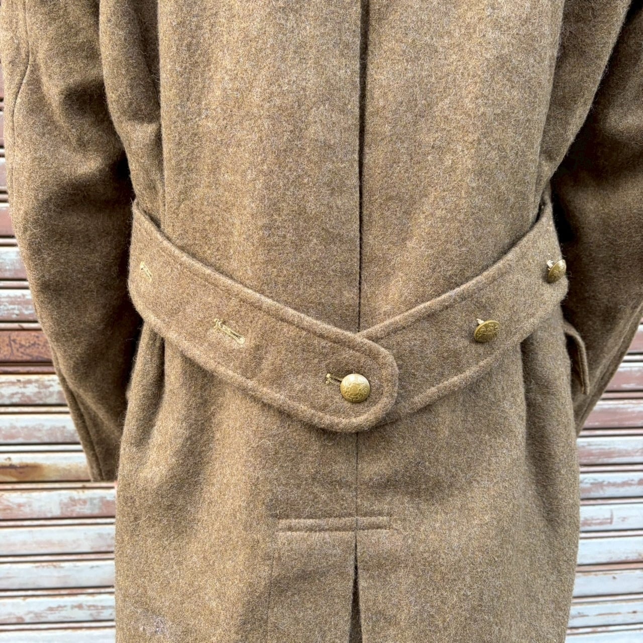良品 50's イギリス軍 実物 ヴィンテージ オーバー グレートコート
