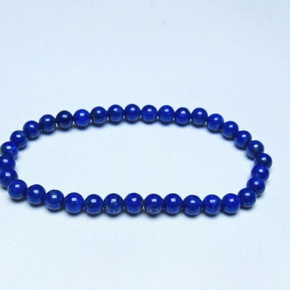 ラピスラズリ ブレスレット 5mm 一点物 メール便可 [M便 1/10] 111-48446
