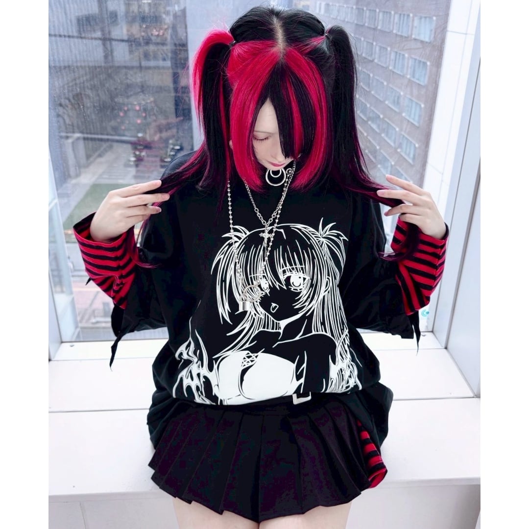 新作】ハーフツインGIRLダメージ SUPER BIG Tシャツ | VOLCAN&APHRODITE