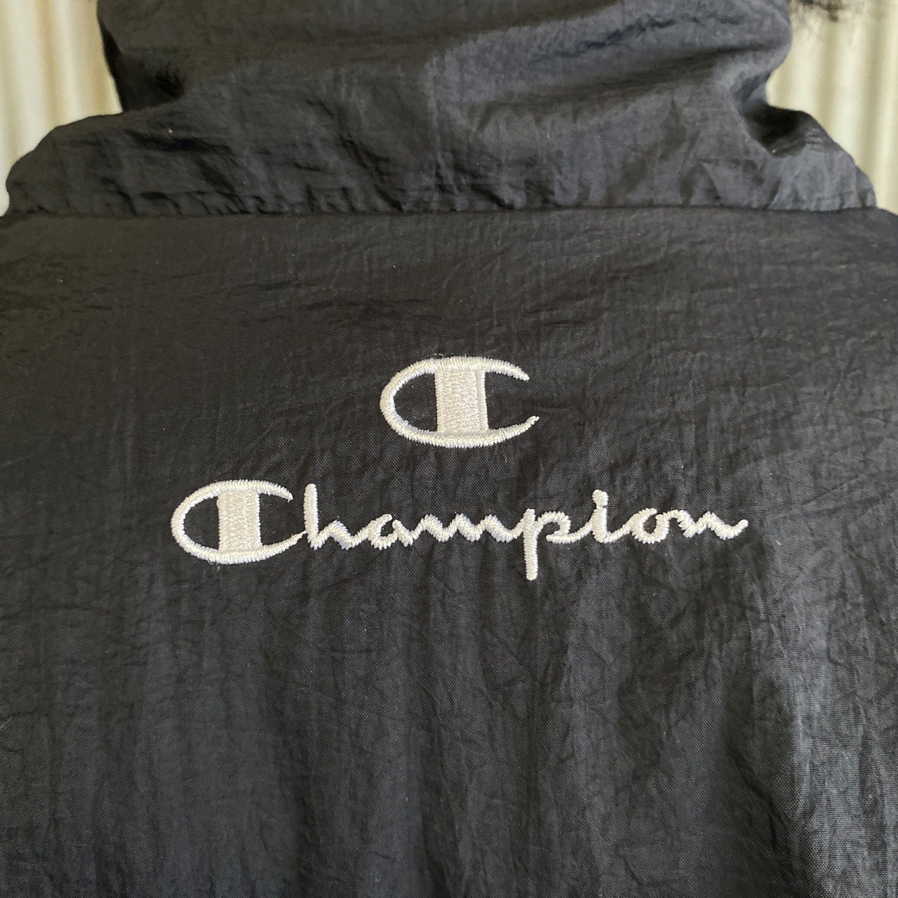 90年代〜00年代 Champion チャンピオン ロゴ刺繍 ナイロンジャケット 