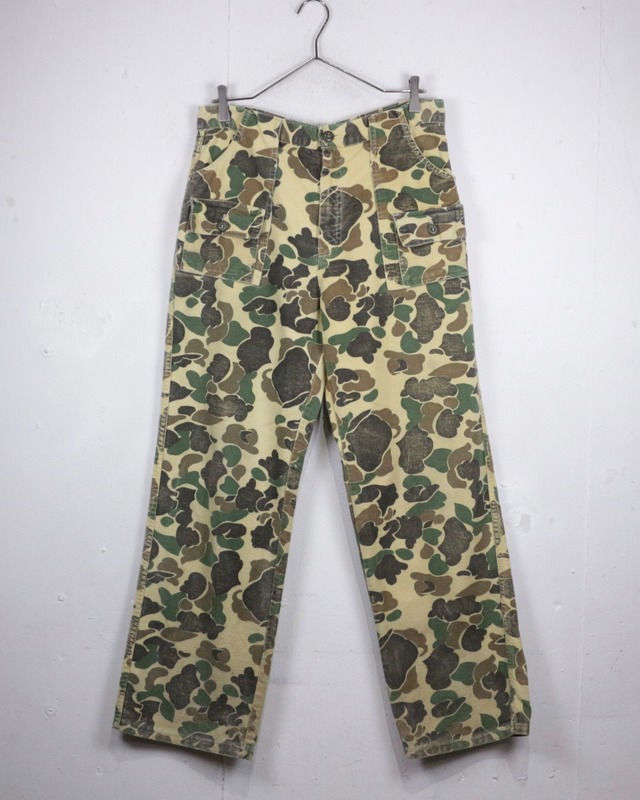 【Caka act2】60's〜70's Duck Hunter Camouflage Vintage Bush Pants