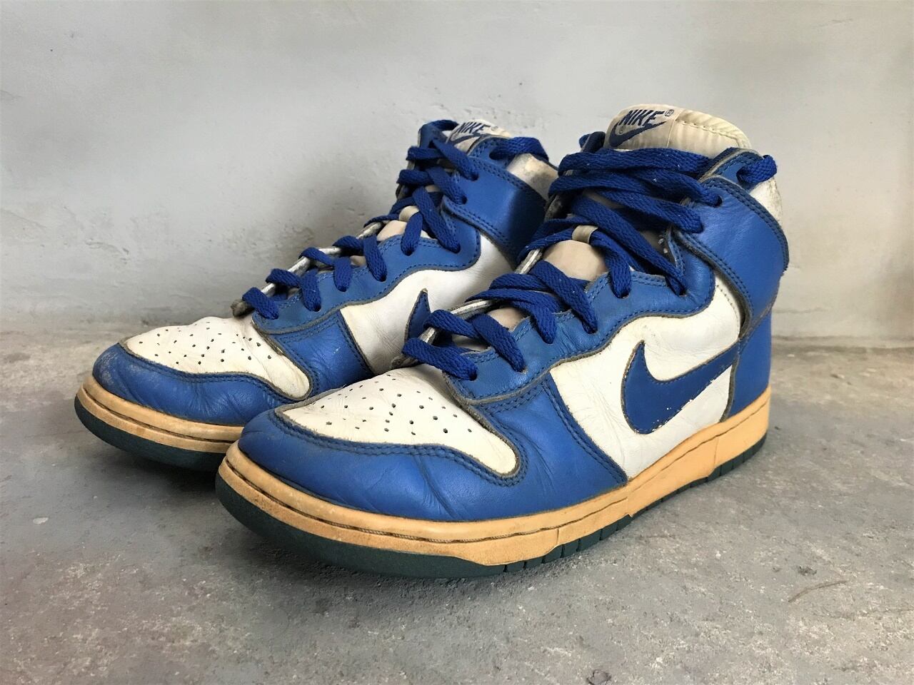 1998~99 NIKE DUNK HIGH LE WHITE/ROYAL BLUE "Kentucky”