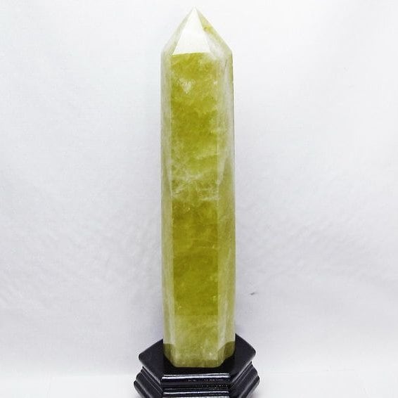 1.8Kg シトリン 六角柱 シトリンクォーツ ポイント 台座付属 一点物 152-4129