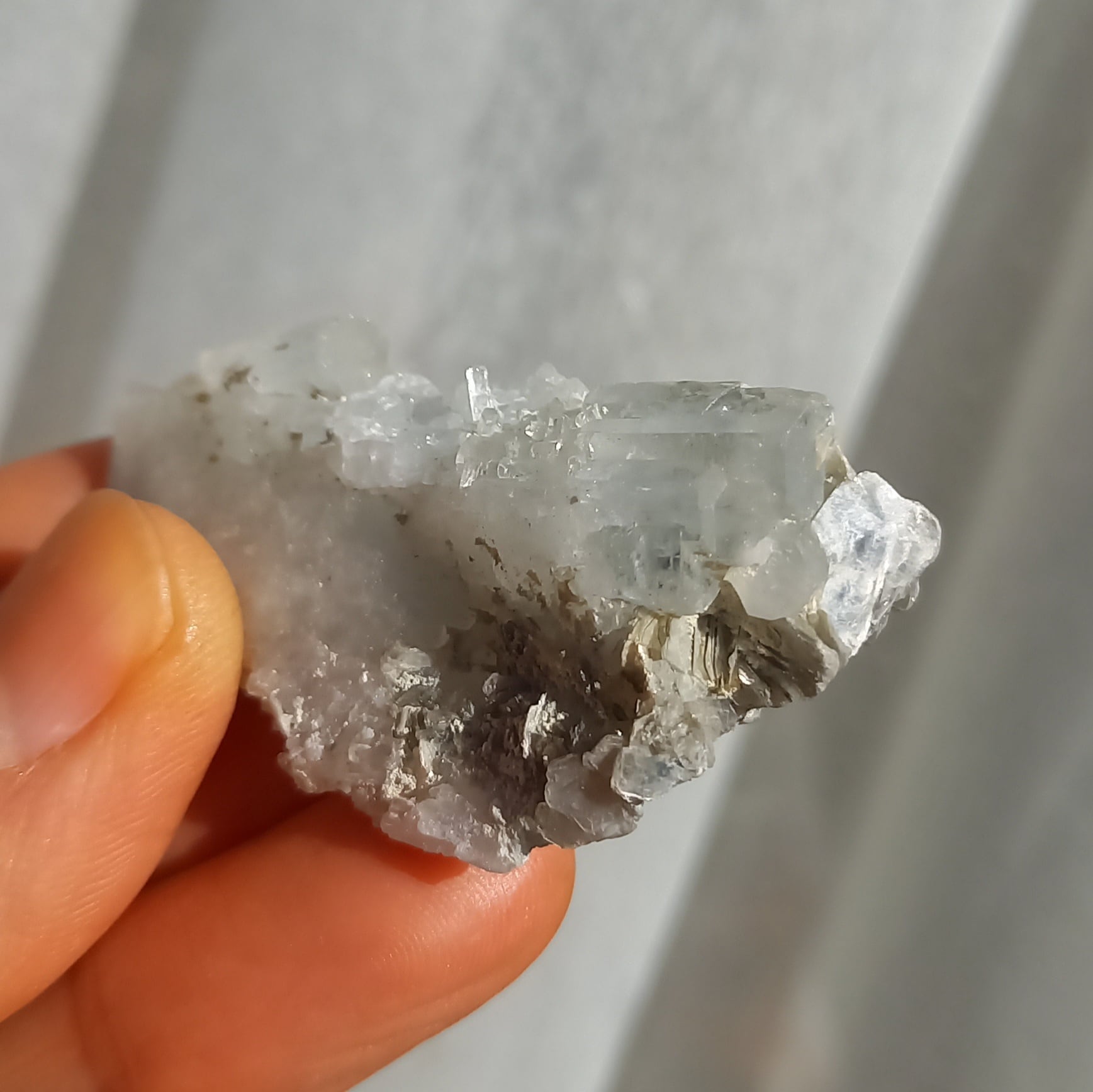 アクアマリン原石 マイカ共生 | tori_planet_stones