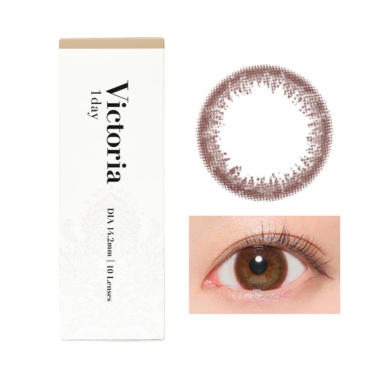 ヴィクトリアワンデー【ブラウン】1箱10枚入り 1day | カラコン