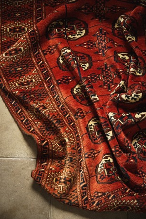 487-Semi Antique Turkmen rug