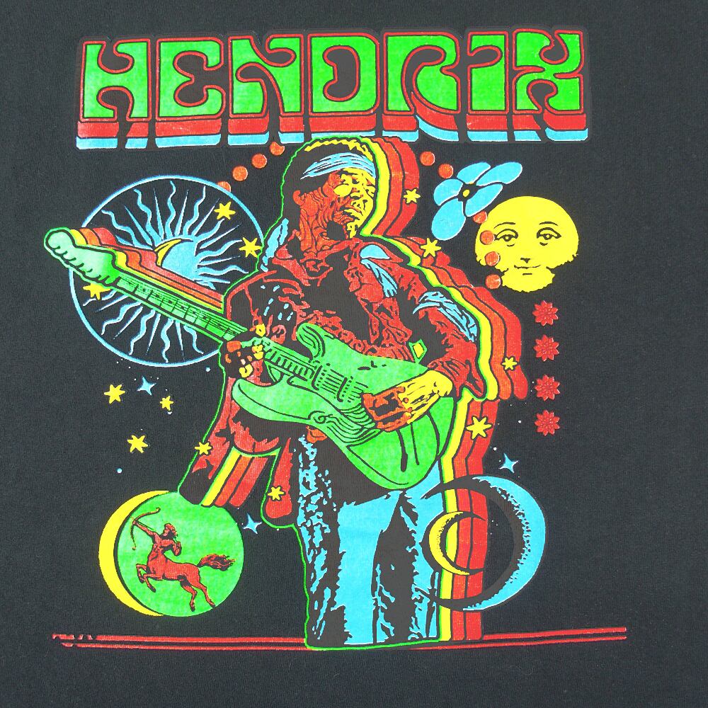 ジミヘン　ロックTシャツ　Jimi Hendrix　サイケ　ウッドストック JIMI HENDRIX ロックTシャツ　ジミヘン　ミュージックTシャツ　紫XL | 古着屋 the moon