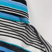 BURBERRY BLACK LABEL バーバリーブラックレーベル ボーダー タートルネック ニット  セーター 2/ブルー系 メンズ