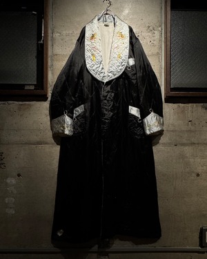 【Caka】50's “Japan” Dragon Embroidery Vintage Smoking Gown