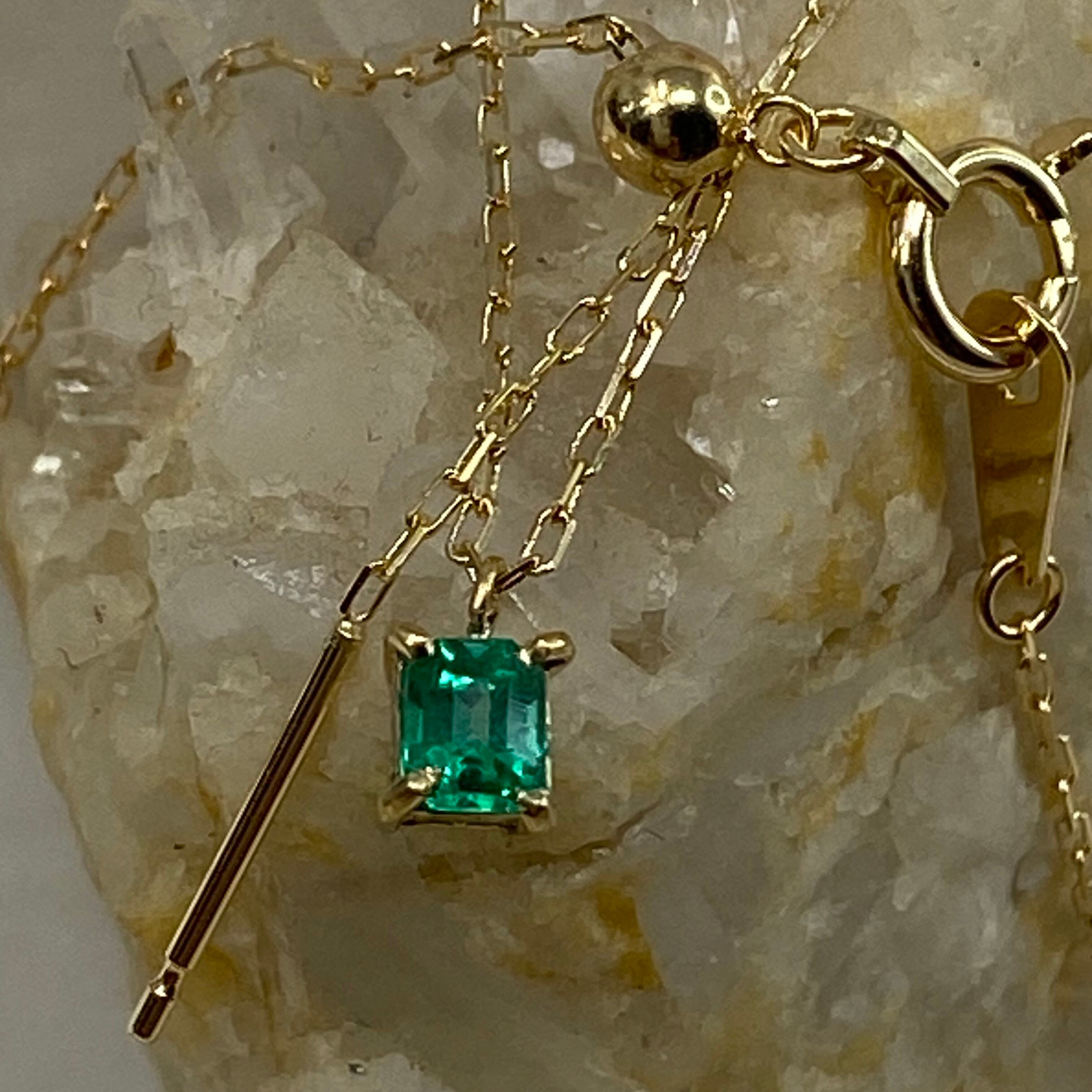 ⭐️金高騰⭐️4°C K18 エメラルド ネックレス⭐️USED 金高騰