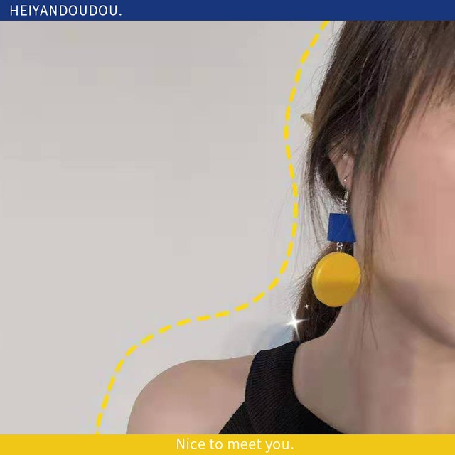 カラーイヤリング ロング ペンダント 指輪 ブラック・アイド・ピーズ85160171475