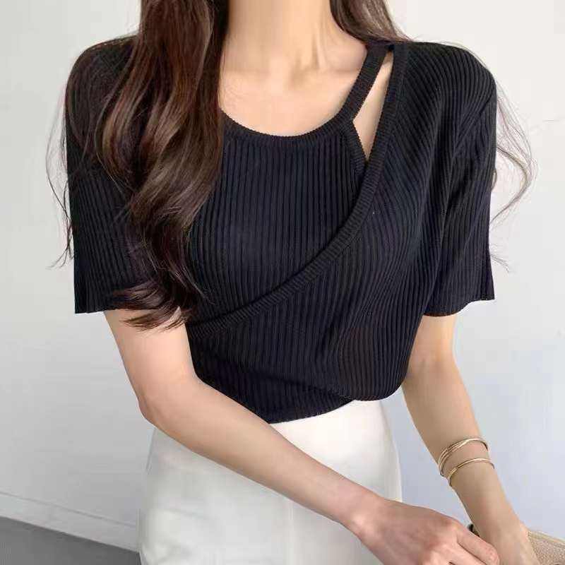 カシュクールリブトップス　AJ4Z4039-058