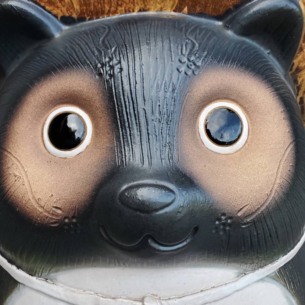 信楽焼　陶器製 たぬきの置物　消防隊員　特注 信楽焼 陶器製 たぬきの置物 消防隊員 特注 信楽焼オーダー