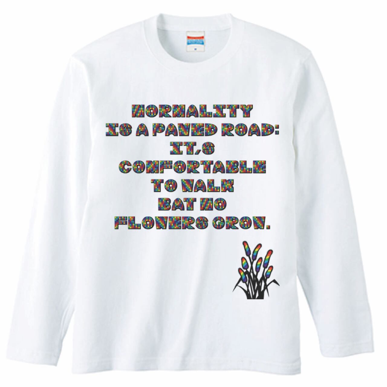 DHD(C)037【長袖Tシャツ（ホワイト）　５歩】