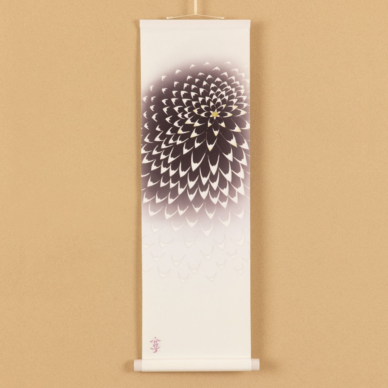 加賀友禅掛軸 彩四季 花開く（中・縦）中正享子 | 加賀友禅オンライン