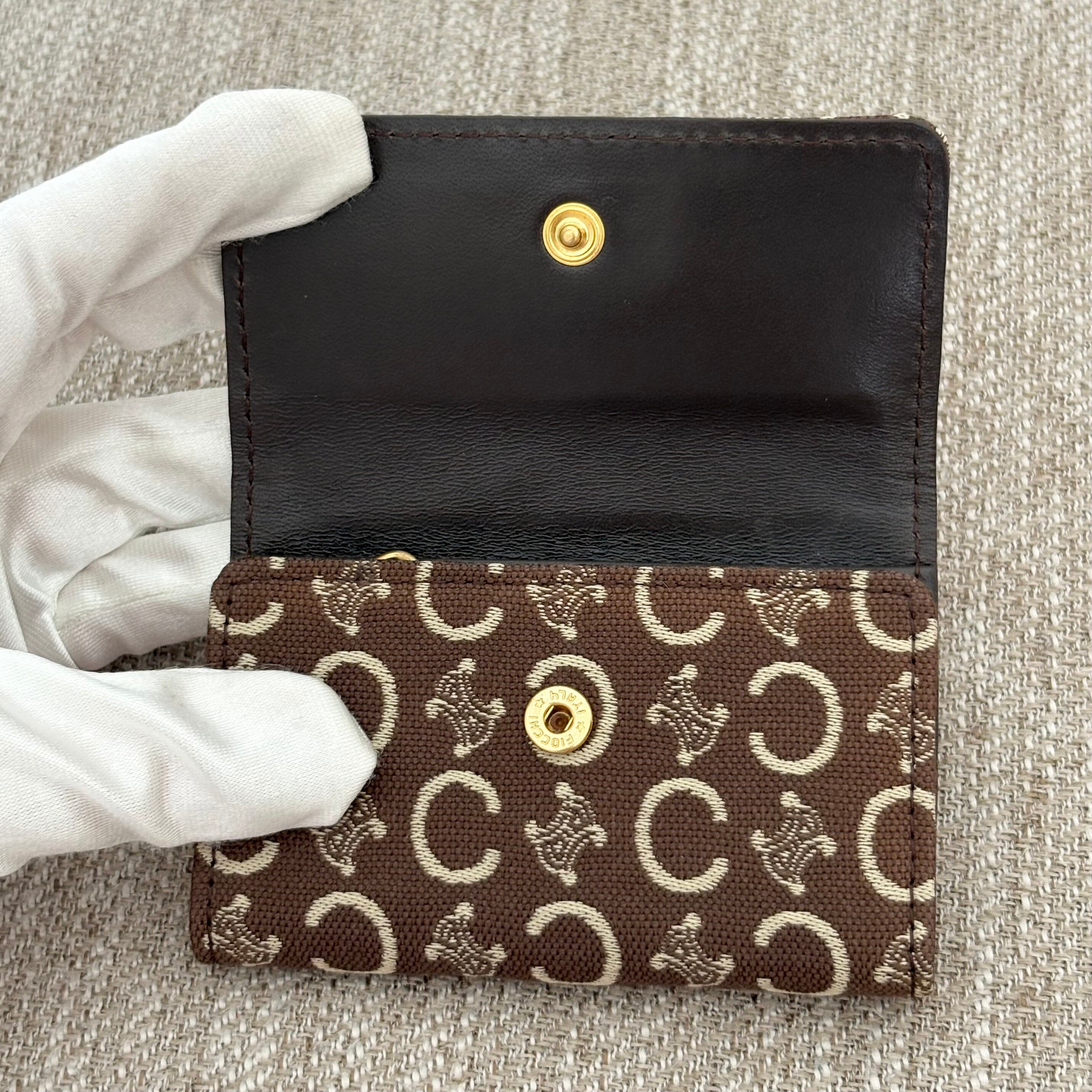 極美品】【箱付き】セリーヌ Cマカダム キャンバス 6連キーケース 鍵