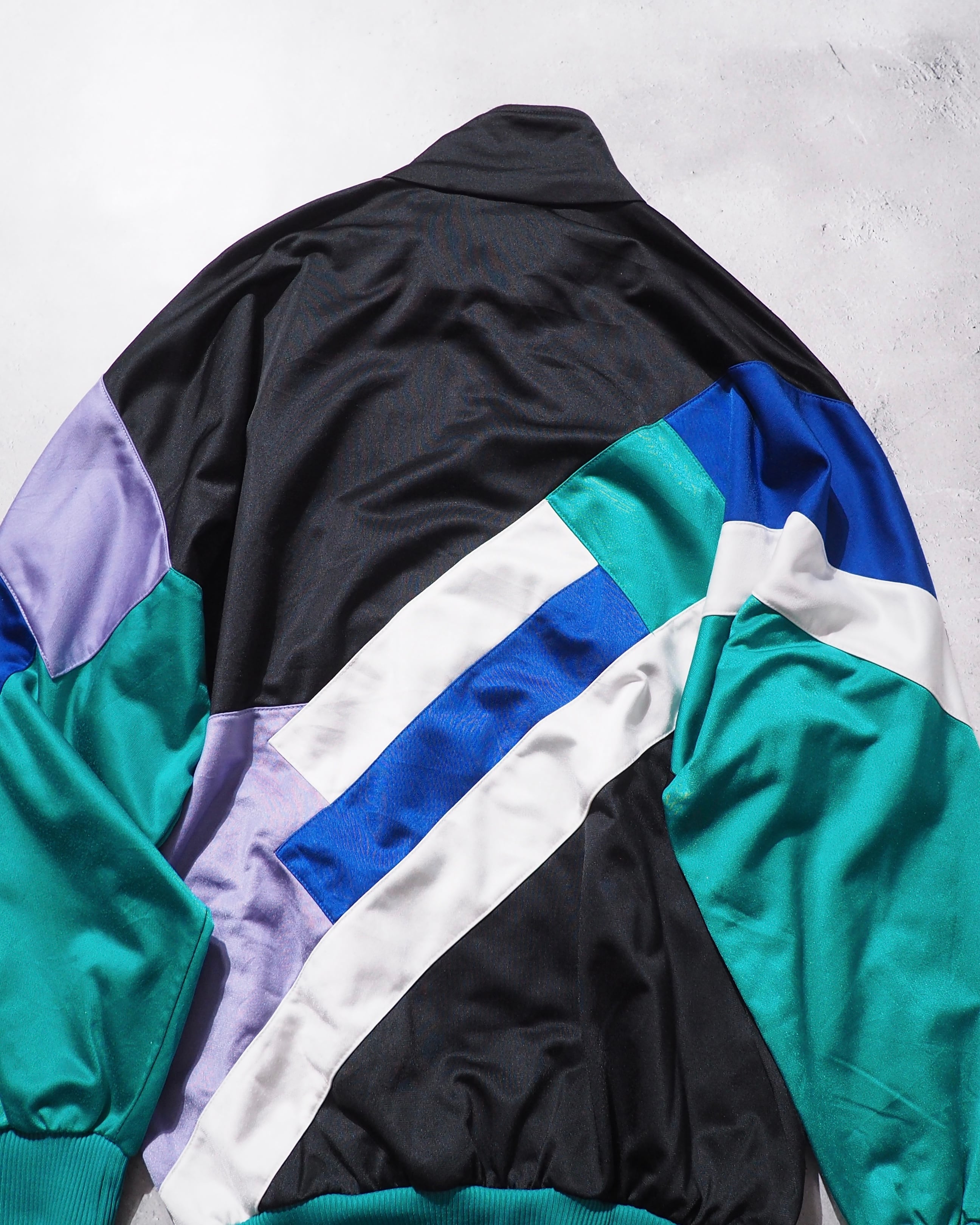 1980s ” Old adidas ” Multi color panel Switching vintage Track jacket