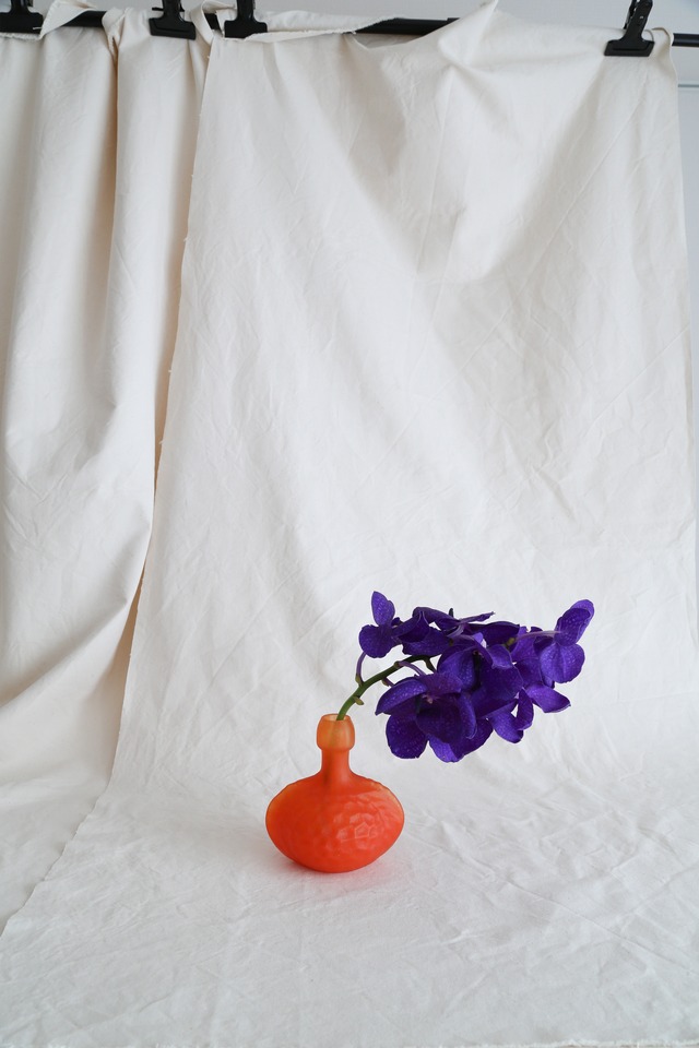 Honeycomb Orange Flower Vase