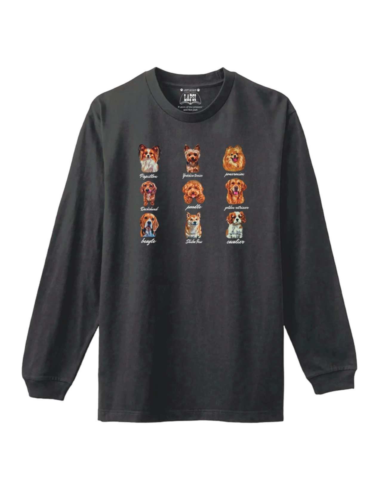 All dog brown fur long sleeve Tee