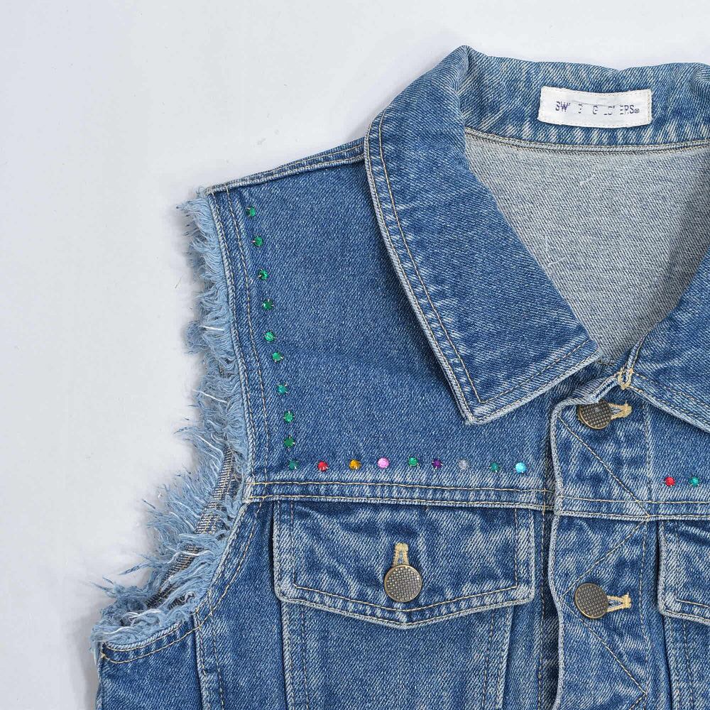 80s～ Vintage スタッズ&パッチ カスタム カットオフ デザイン デニム