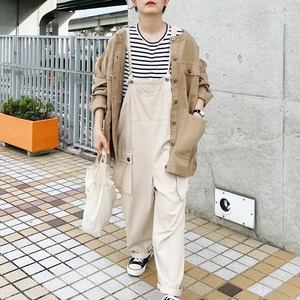 Cotton asymmetry design jacket (beige)