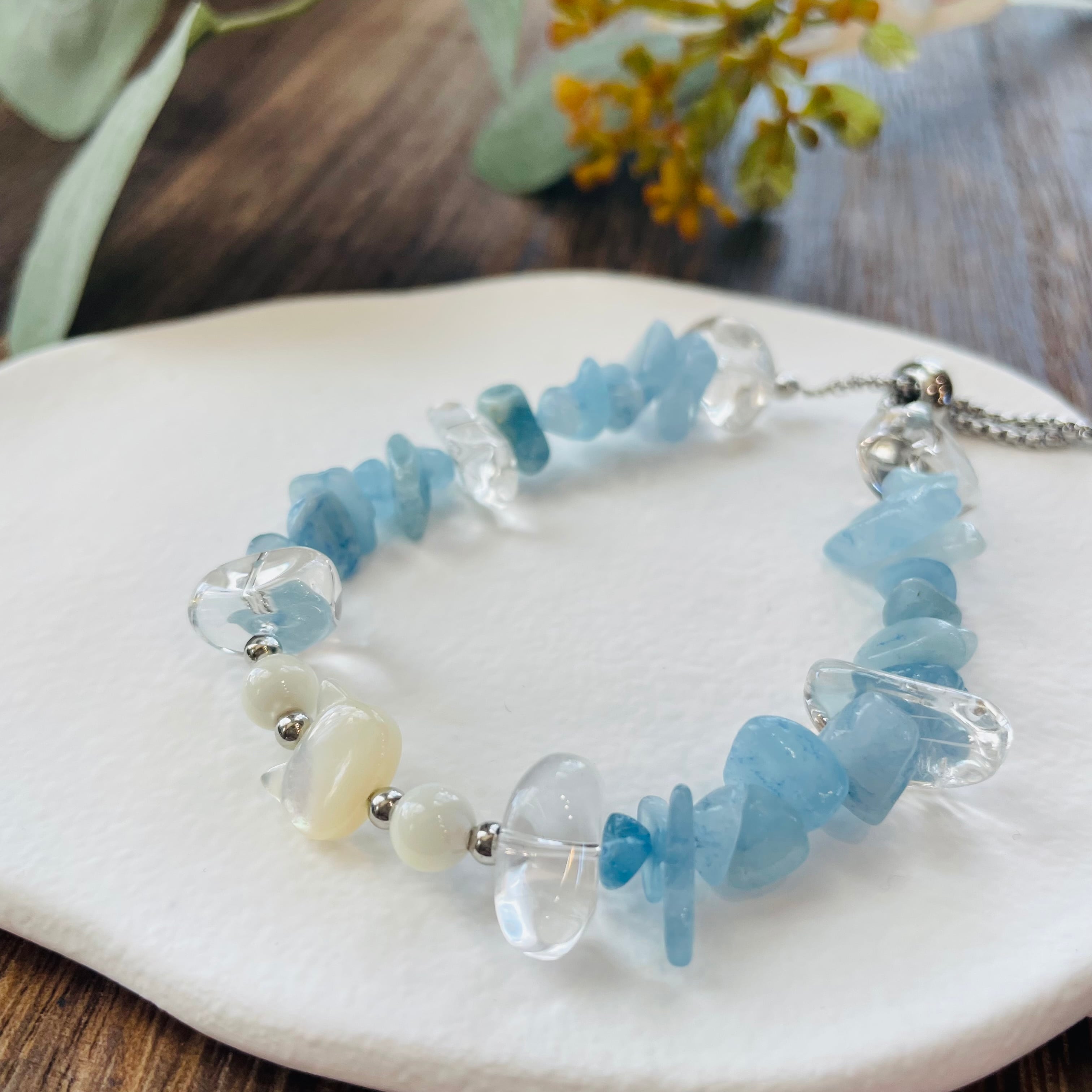 5718-② 猫×パワーストーン|ブレスレット|内面の美しさUP| 猫雑貨 猫モチーフ 猫グッズ アクセサリー 天然石 プレゼント ギフト レディース