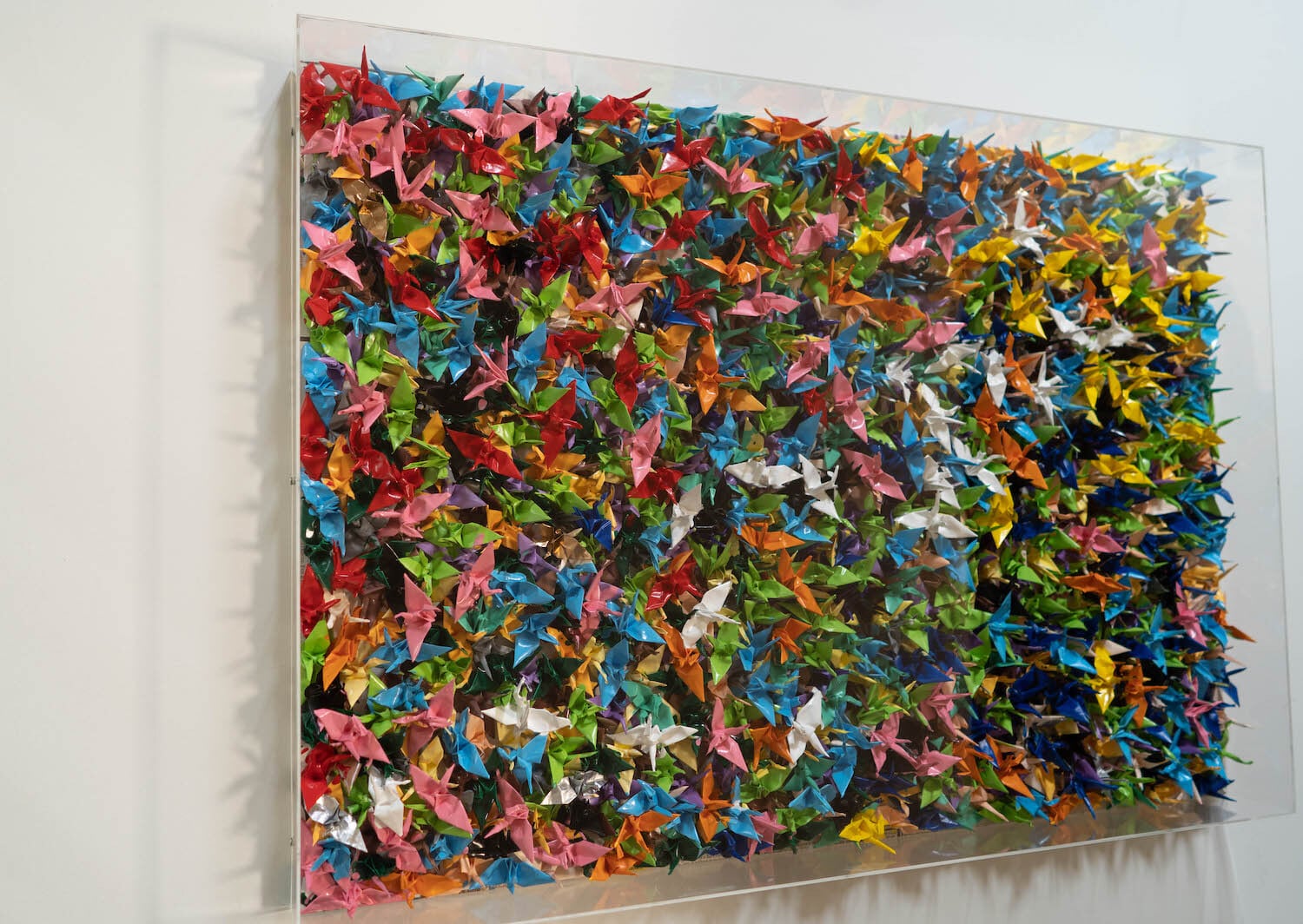 UNTITLED No,14 (千 Sen) / 千羽鶴の抽象画シリーズ 現代アート作品