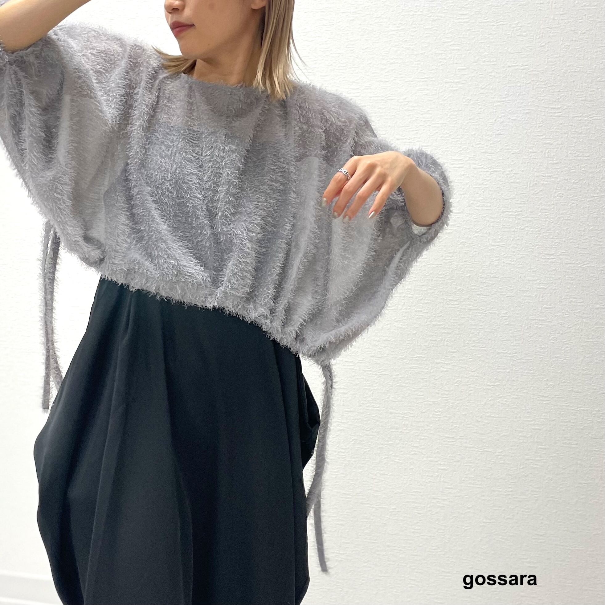 シアーフリンジ裾ドロストPO 5231007 (0604)