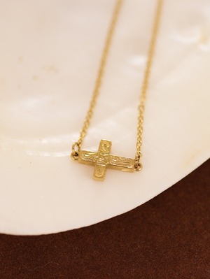 316L hawaiian tiny cross necklace  #n06