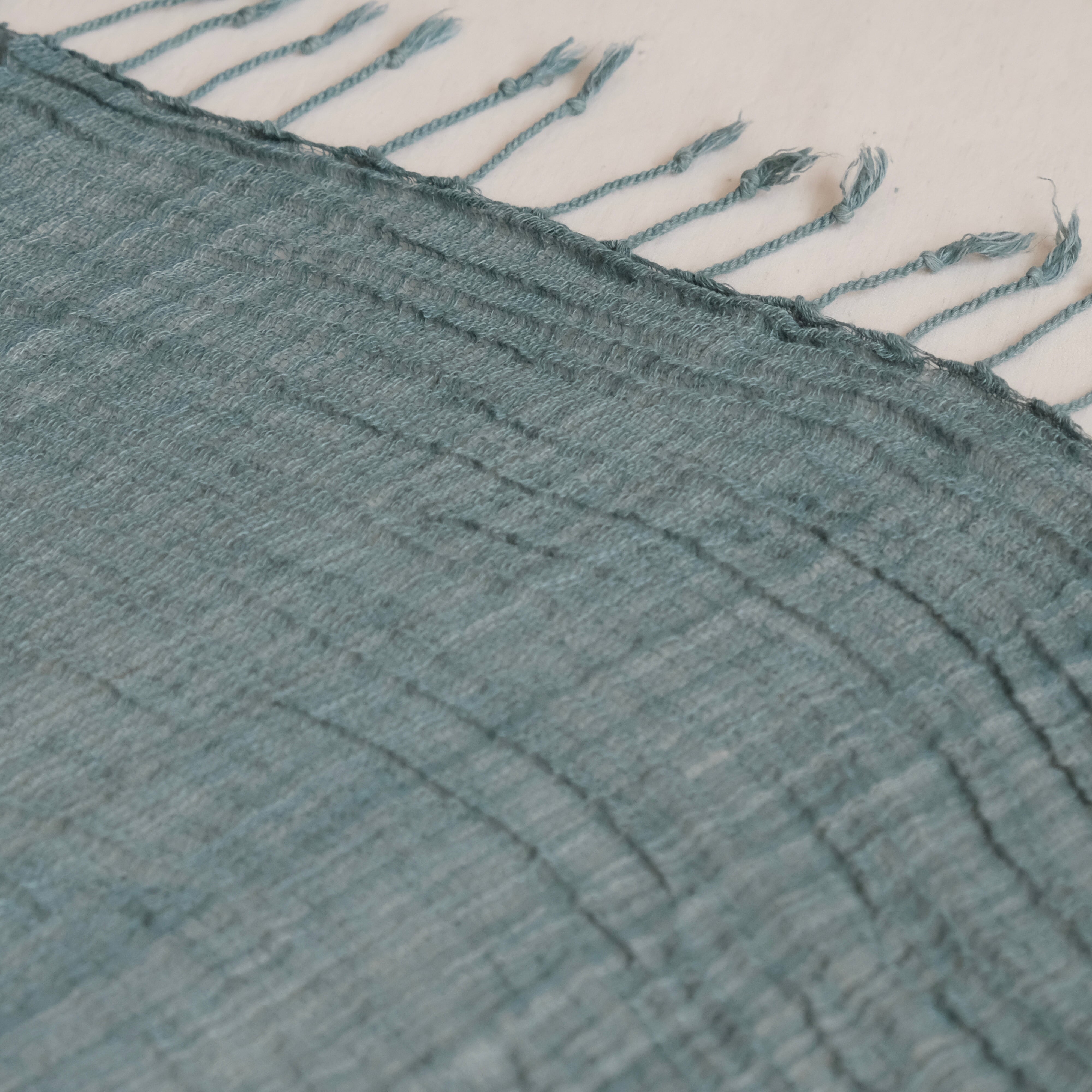 〈 楊梅＋藍 染め 〉ふわふわのストール