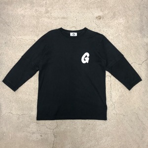 GOODENOUGH/ L/S Tee/L/7分袖Tシャツ/Gロゴ/ロゴワッペン/レイヤード/ブラック/GDEH/グッドイナフ