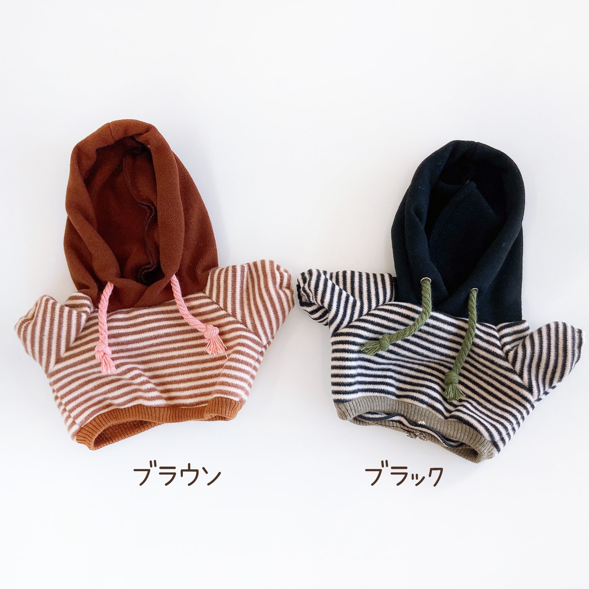 4A-1071【20cm】バイカラーボーダーパーカー | Little Closet │ ぬい